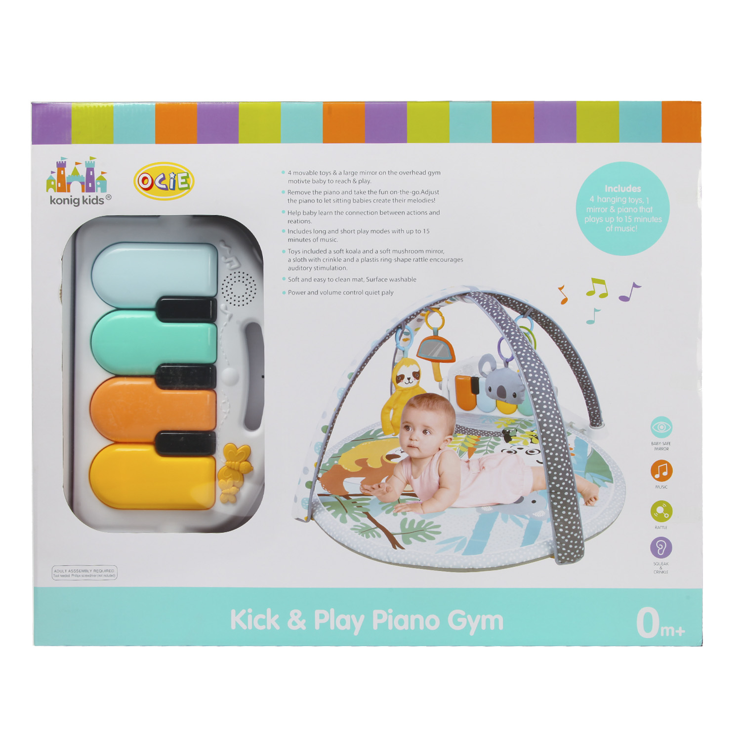Коврик konig kids с дугами - фото 10