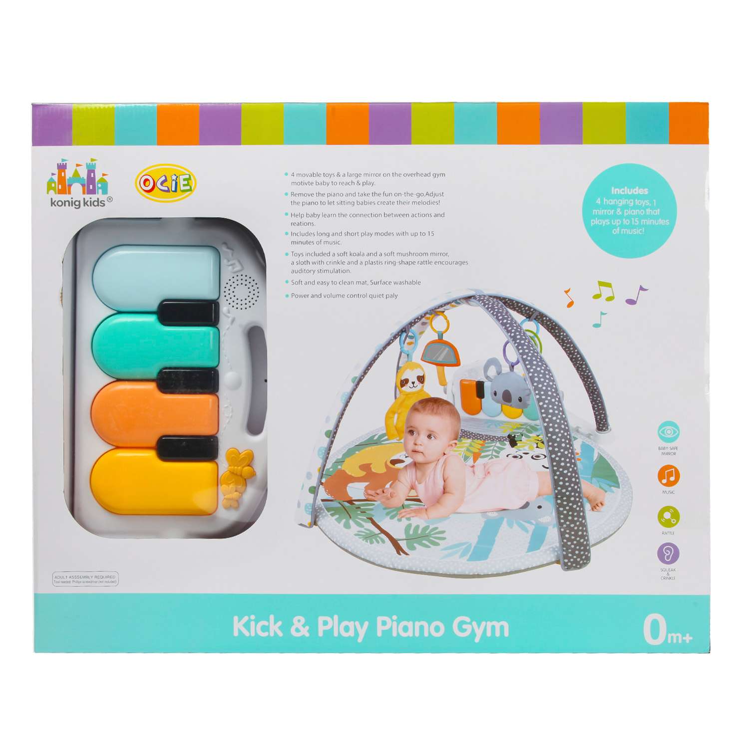 Коврик konig kids с дугами - фото 10