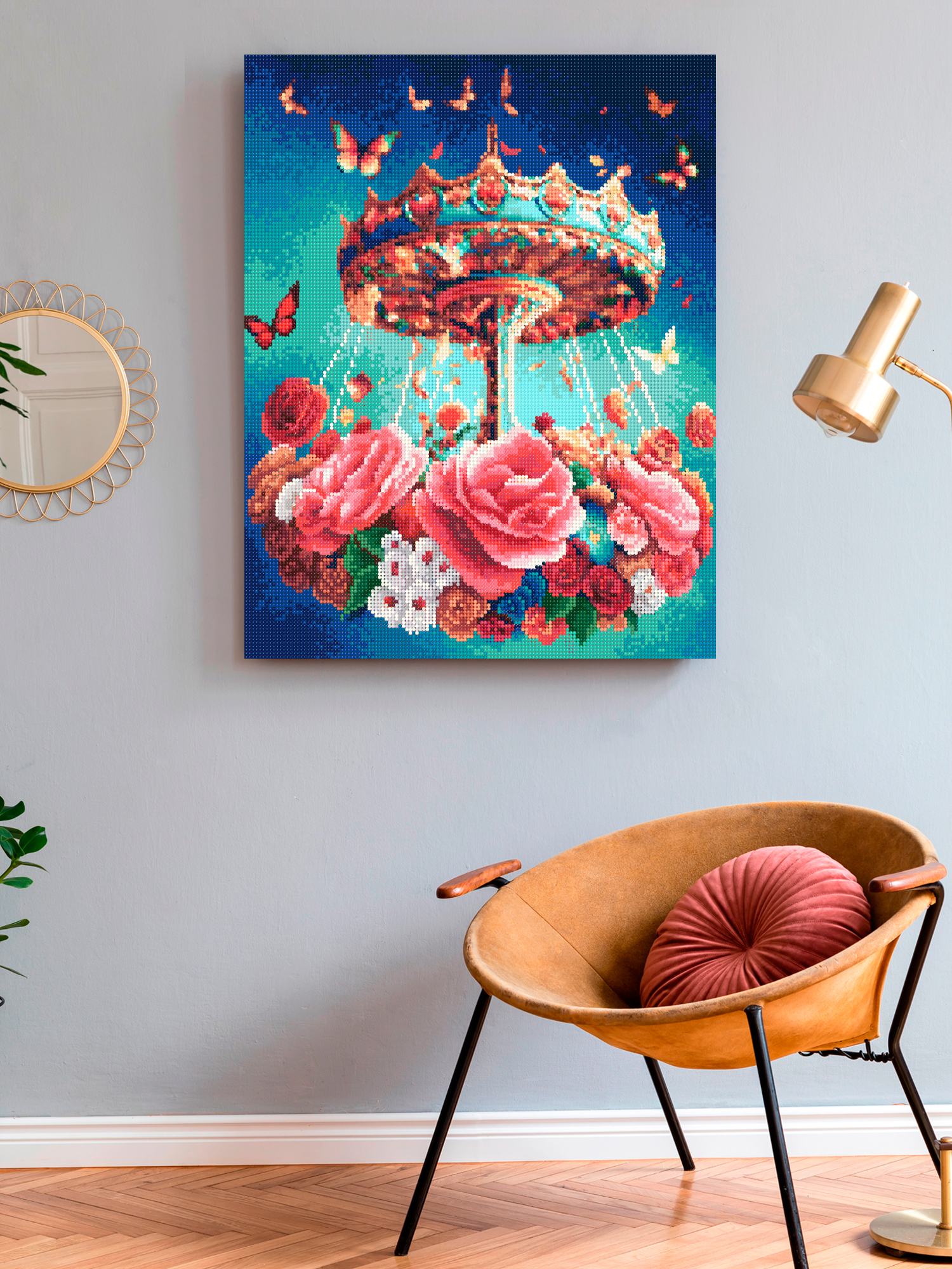 Алмазная мозаика Art on Canvas Цветочная карусель в ассортименте - фото 3