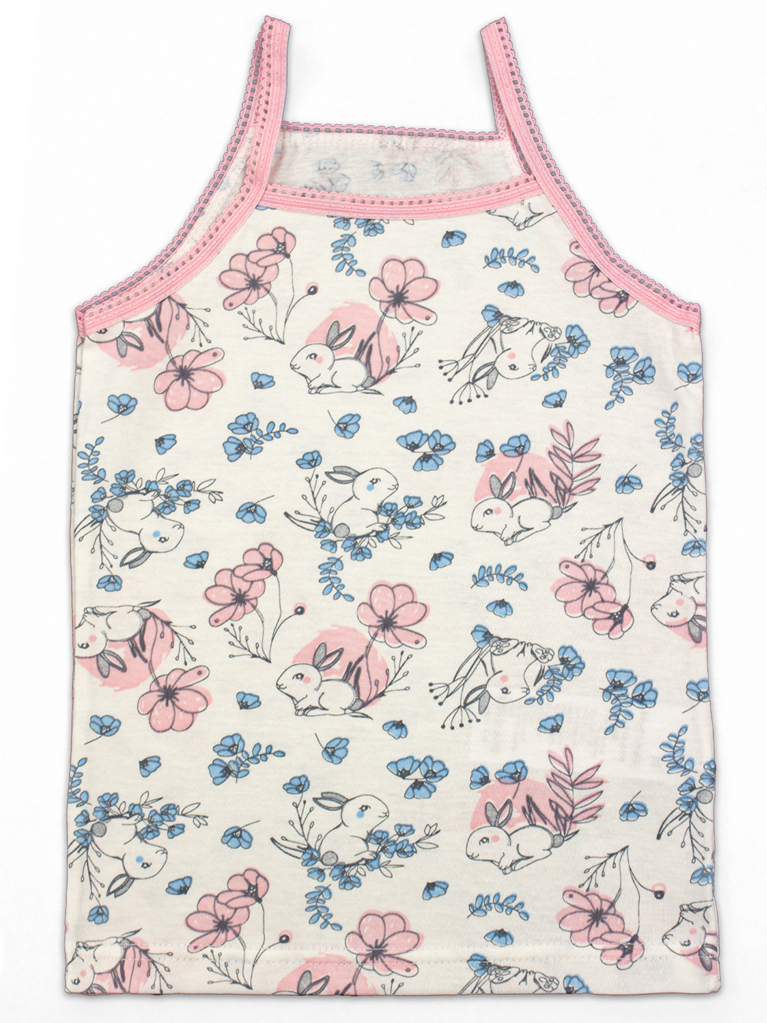 Майка 3 шт Babycollection 356/mkb002/sph/k3/008/p1/W*dмолочный,бирюзовый,розовый - фото 8