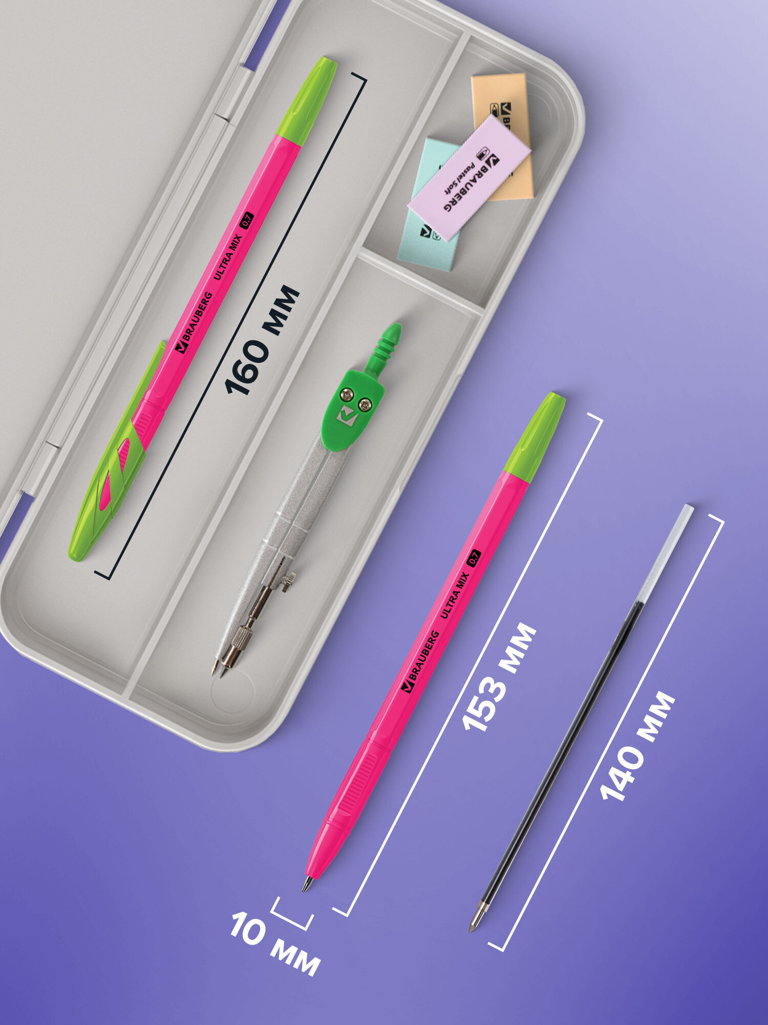 Ручка шариковая Brauberg 50 шт. - фото 4