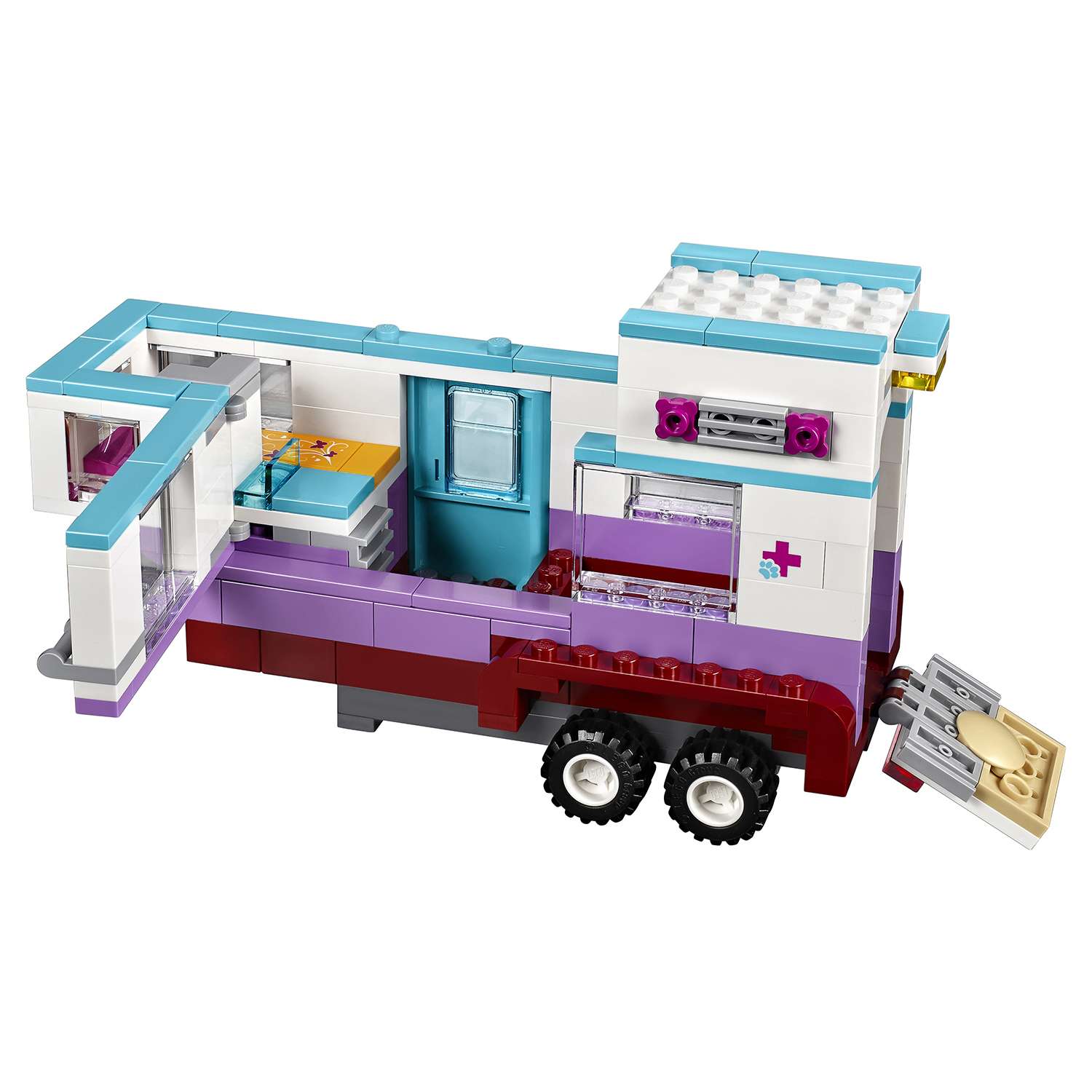 Конструктор LEGO Friends Ветеринарная машина лошадок блочный - фото 11