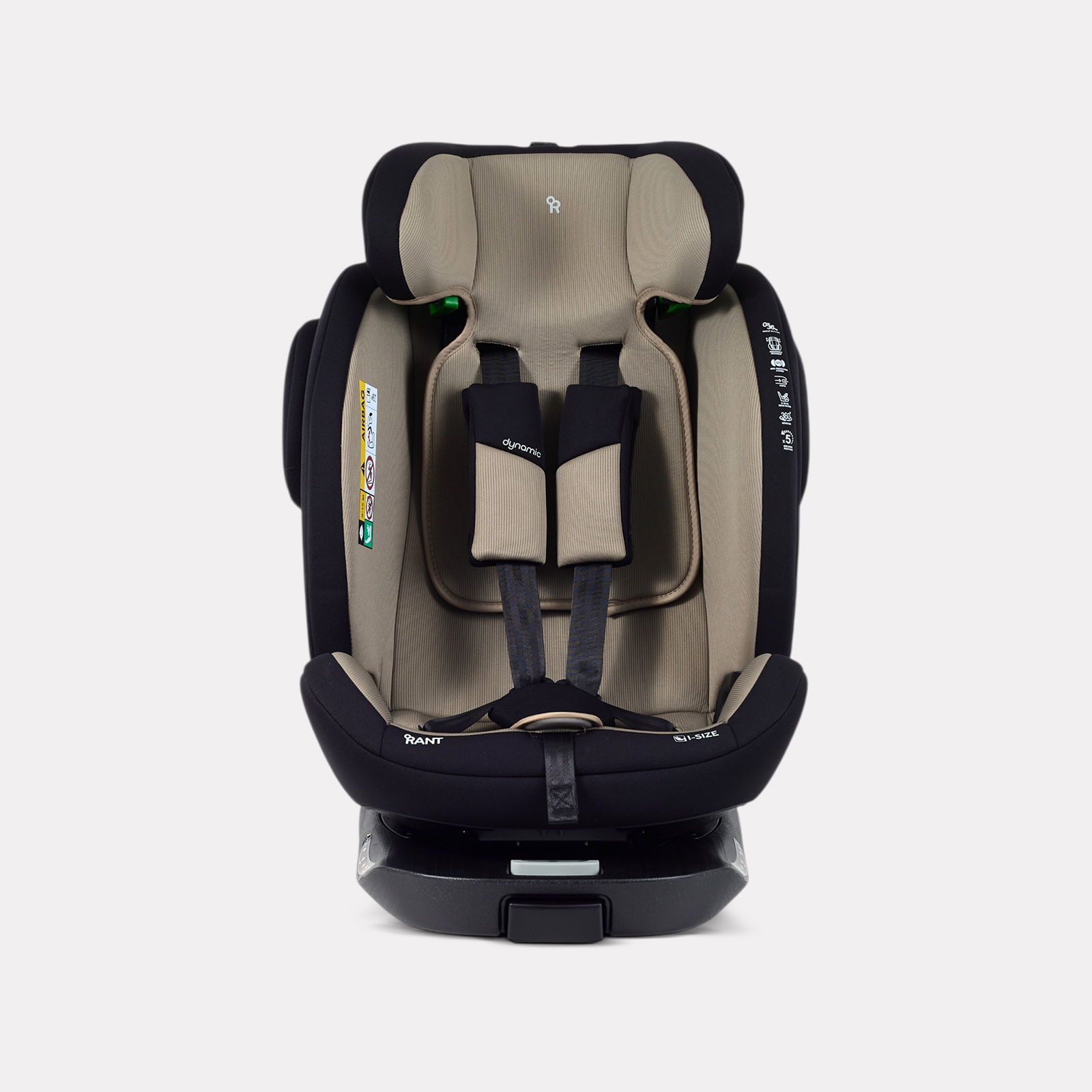 Автокресло Rant Basic Dynamic Isofix 0+/1/2/3 (0-36 кг) коричневый - фото 17
