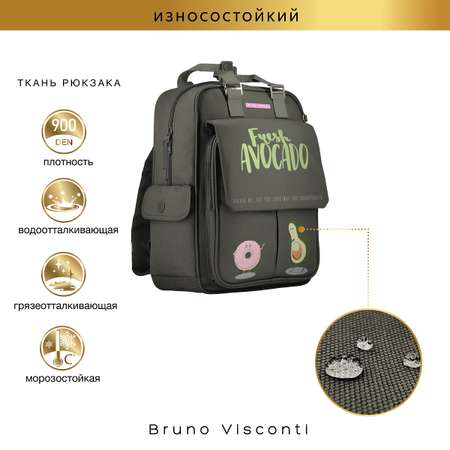 Школьная сумка Bruno Visconti Авокадо и Пончик плечевая