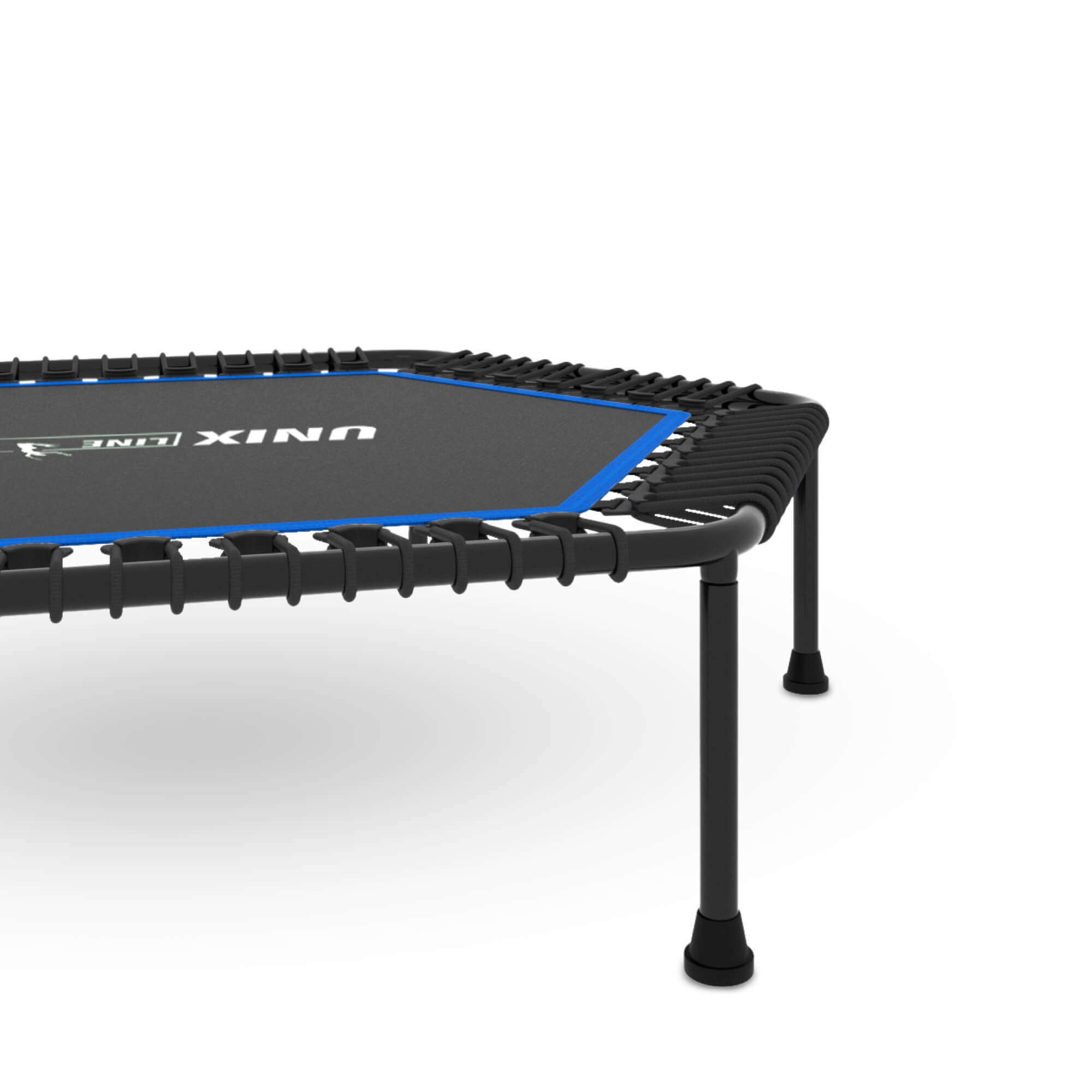 Батут Fitness Lite Blue UNIX line спортивный складной диаметр 125 см до 130 кг фитнес джампинг - фото 16
