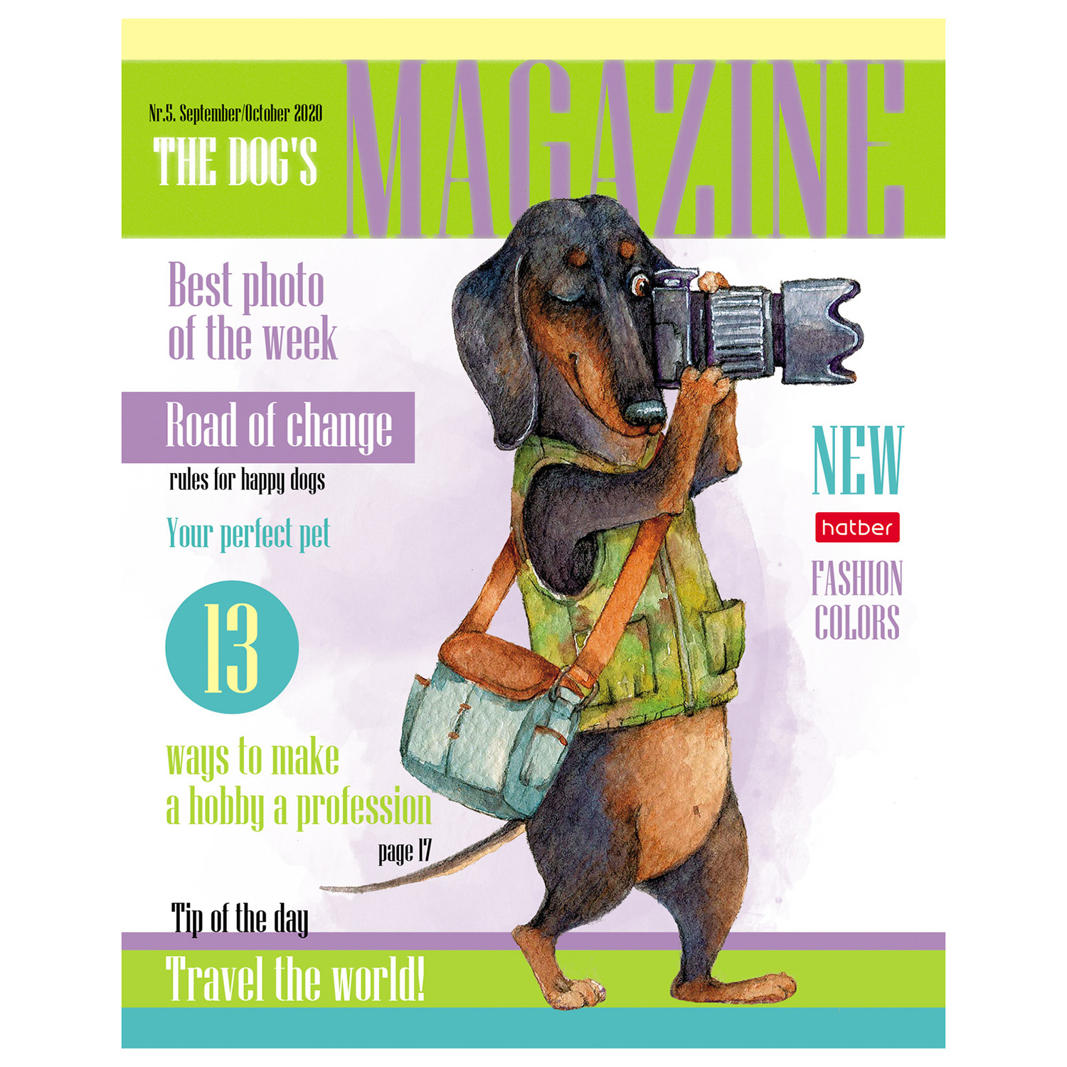 Общая тетрадь Hatber клетка 40 лист. в ассортименте - фото 6