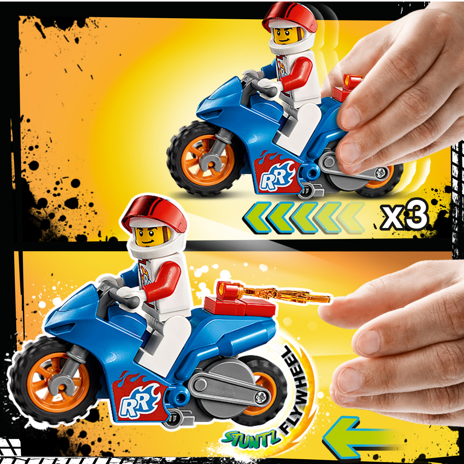 Конструктор LEGO City Rocket Stunt Bike блочный - фото 6