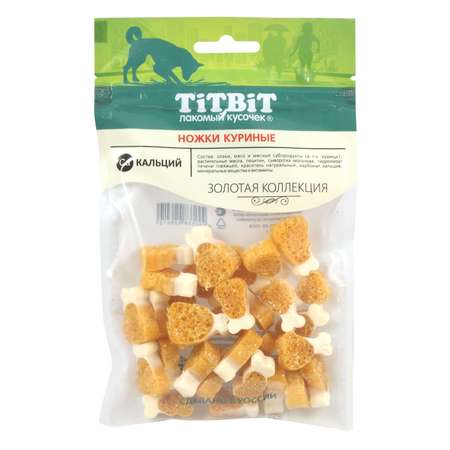 Лакомство для собак Titbit 55г Золотая коллекция Ножки куриные