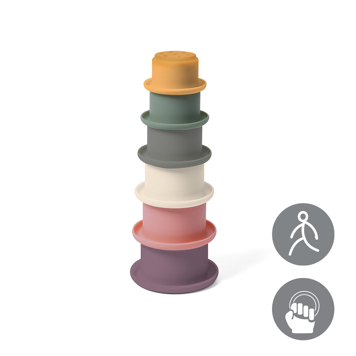 Игрушка Babyono пирамидка CUP INTO CUP - фото 4