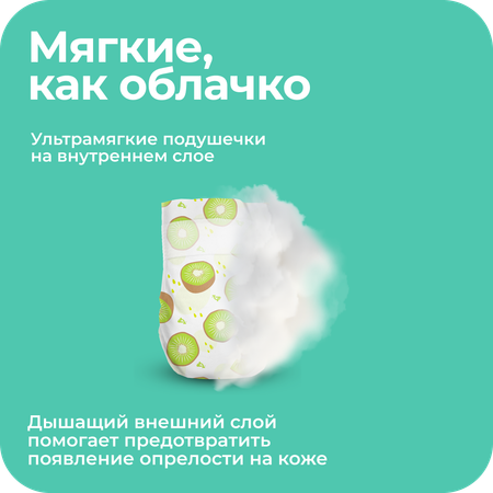 Подгузники Offspring S (3-6 кг) 48 шт.