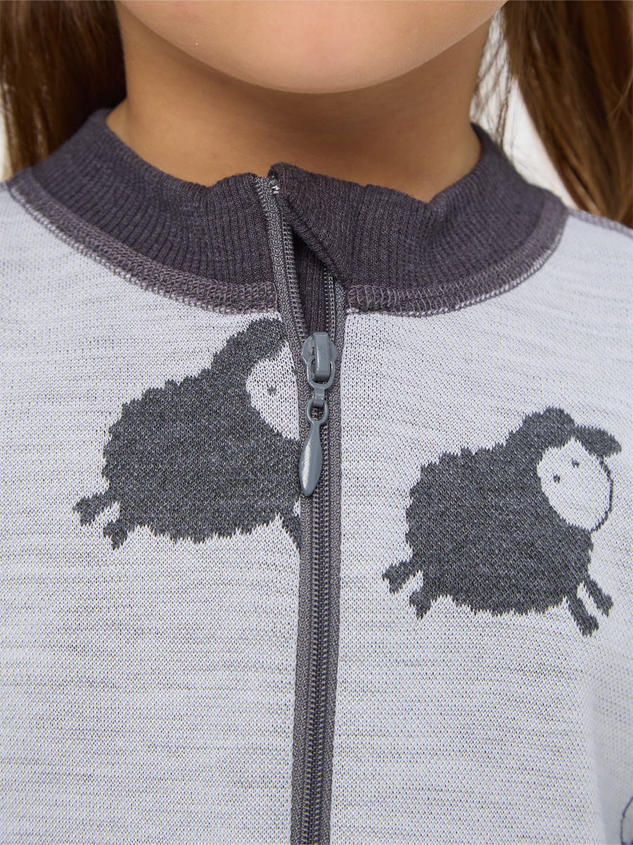 Термокомбинезон Dr. Wool DWWK16/овечкисерыймолочный - фото 12