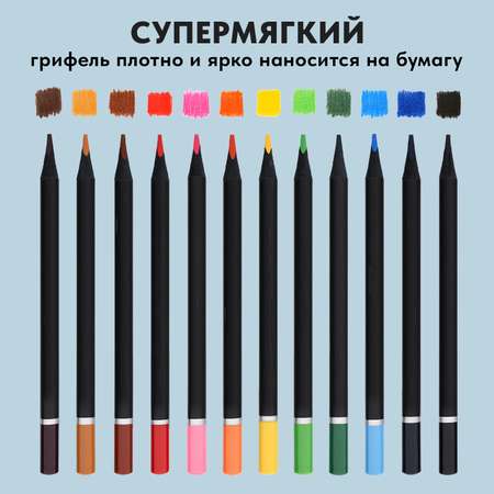 Карандаши цветные АРТформат 12 шт.
