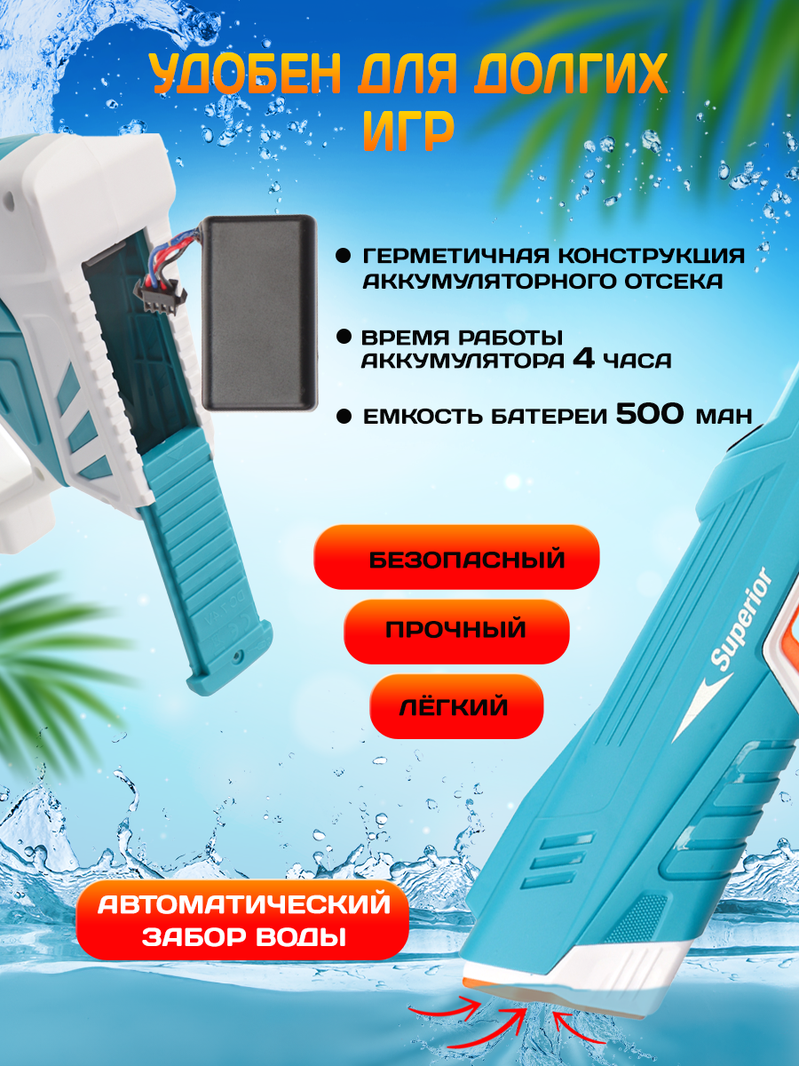 Пистолет водный Рыжий кот - фото 5