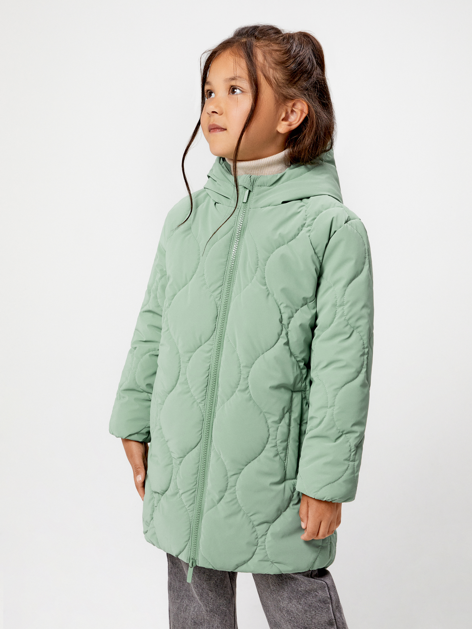 Изображение товара Детское утеплённое пальто Acoola 98 водонепроницаемое с капюшоном