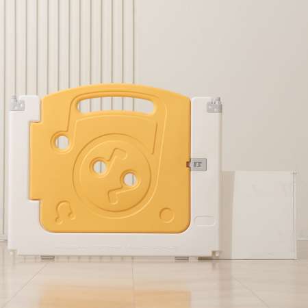 Большой детский игровой манеж UNIX Kids Supreme Music 200x200 Yellow
