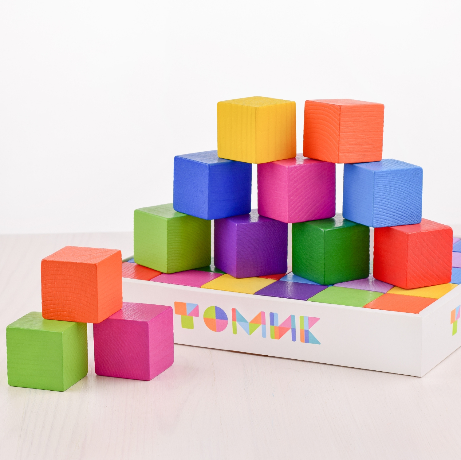 Игрушка Томик кубики Цветные - фото 15