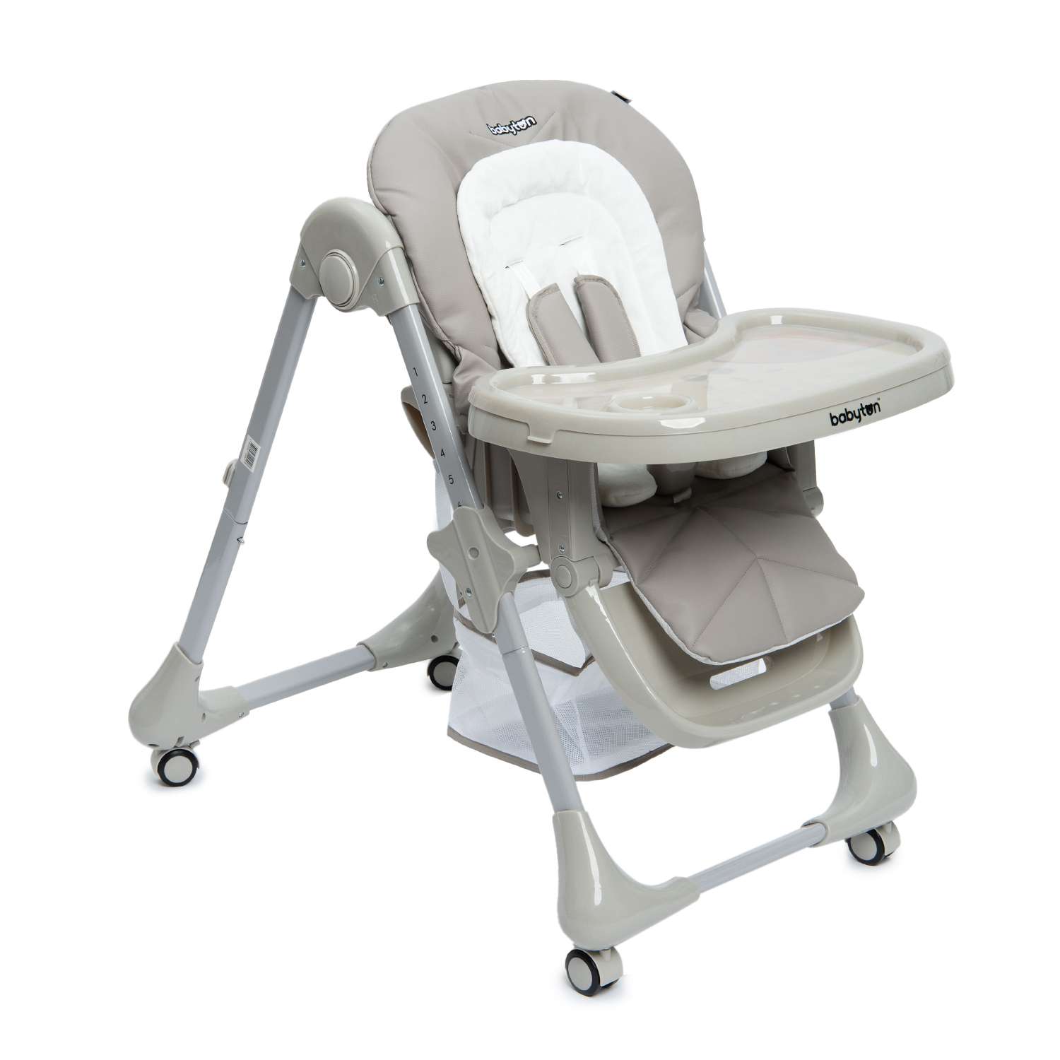Стульчик для кормления Babyton Optima Eco Grey классический - фото 7