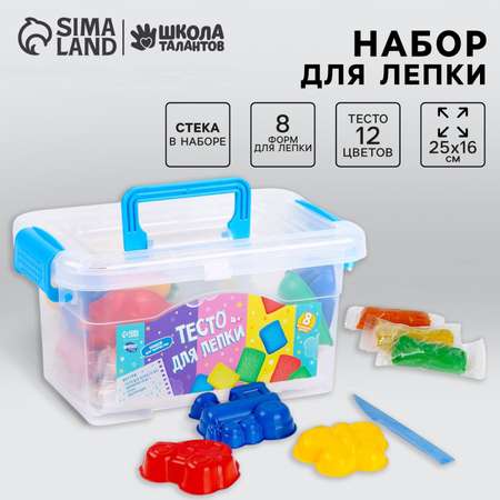 Тесто-пластилин Школа Талантов 12 цв.