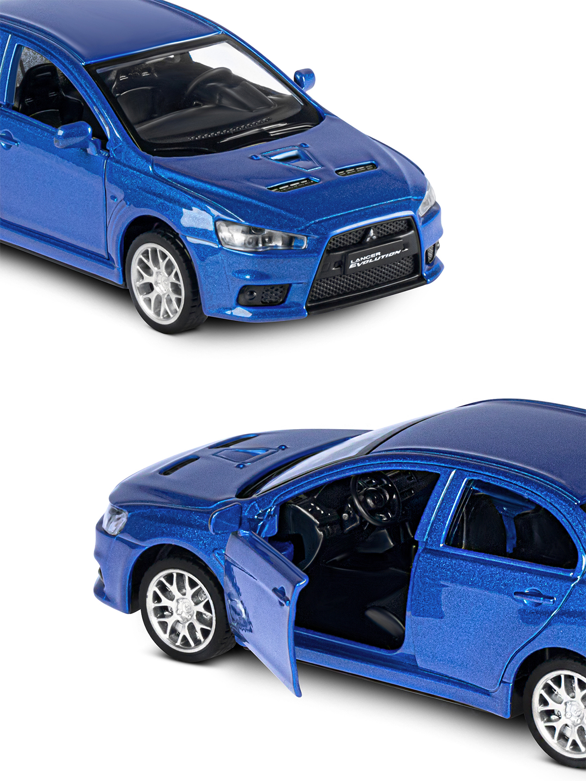 Автомобиль АВТОпанорама Mitsubishi Lancer Evolution 1:41 JB1251578 - фото 8