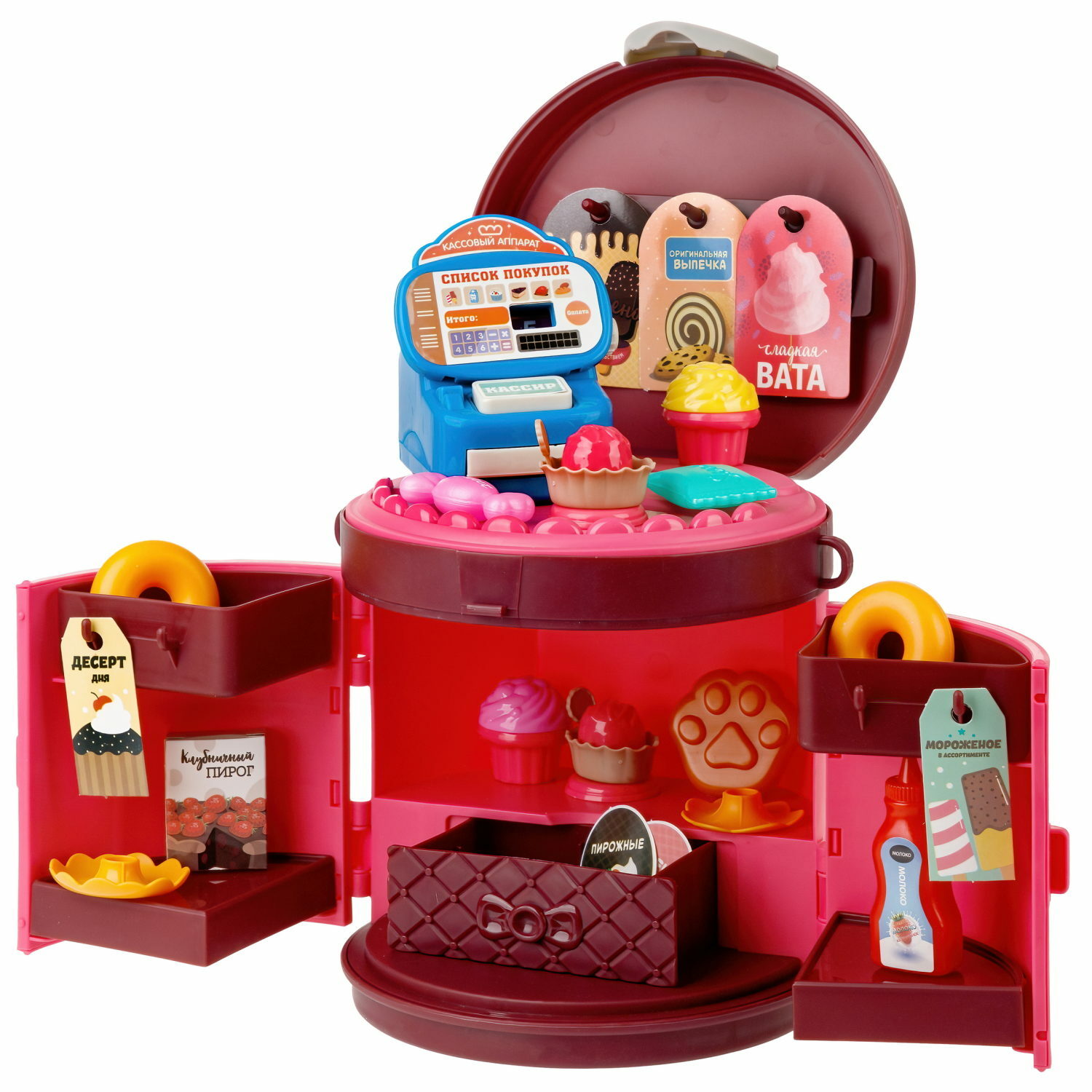Игровой набор 1TOY продукты, прилавок, касса - фото 2