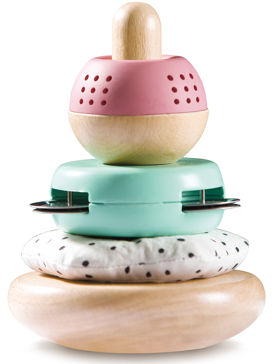 Игрушка Hape пирамидка Пастель - фото 4