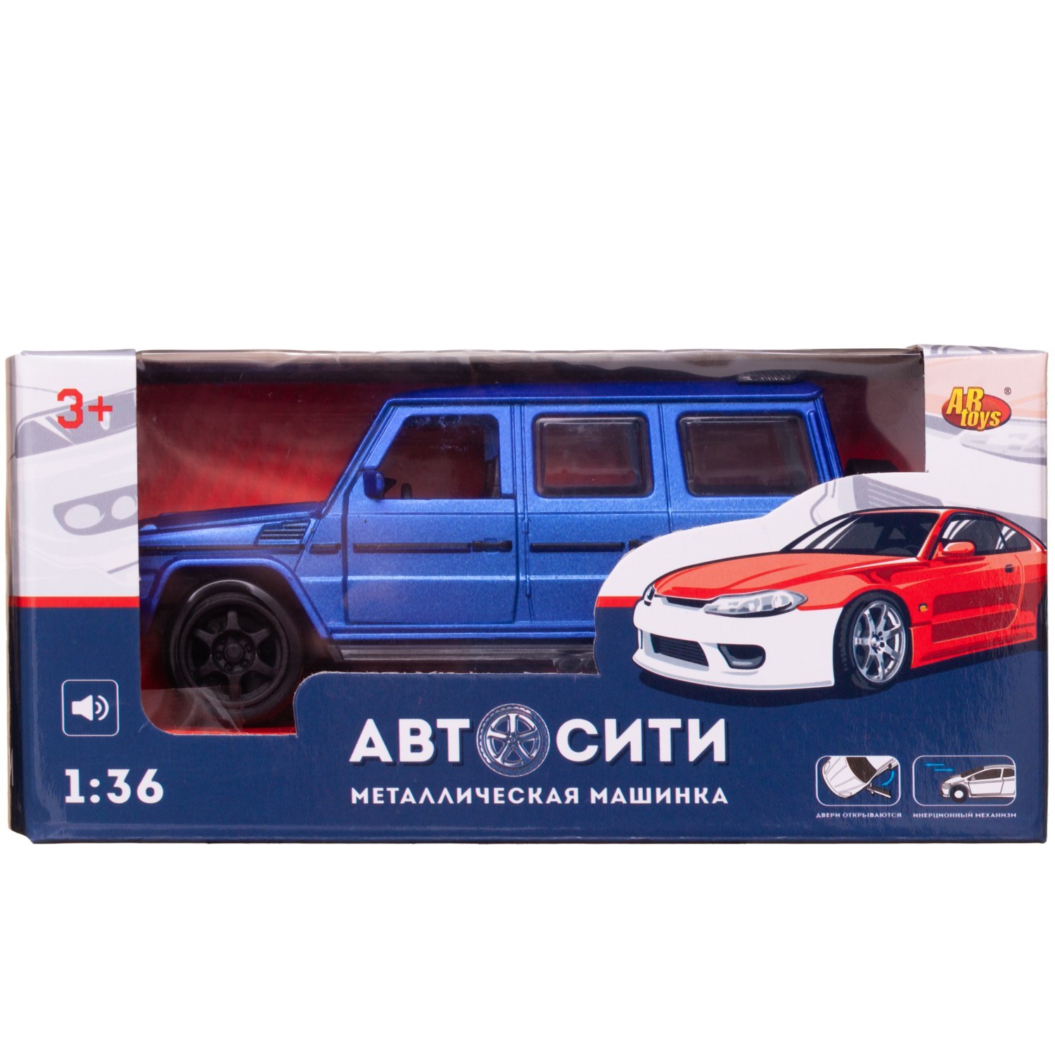 Внедорожник Abtoys АвтоСити 1:36 C-00521/синий - фото 2