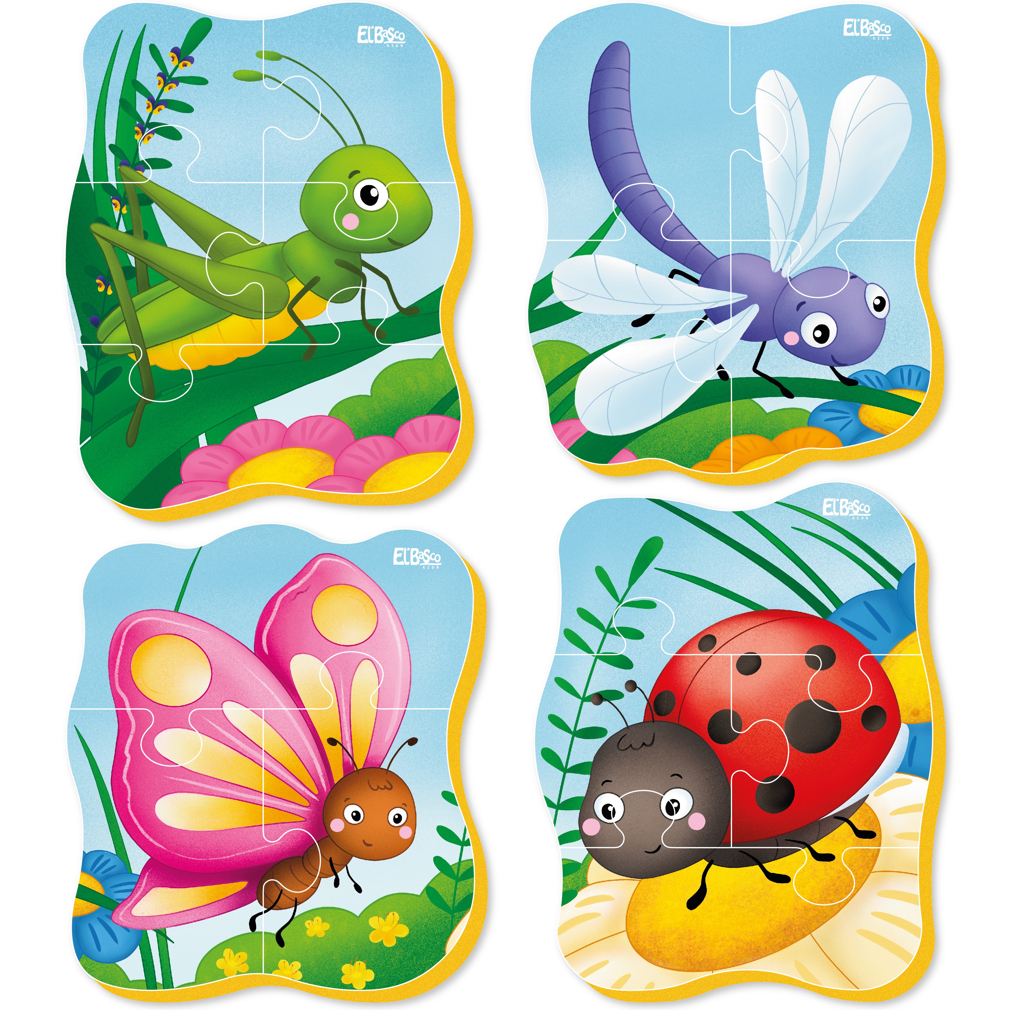 Пазл El BascoKids Букашки мягкий - фото 1