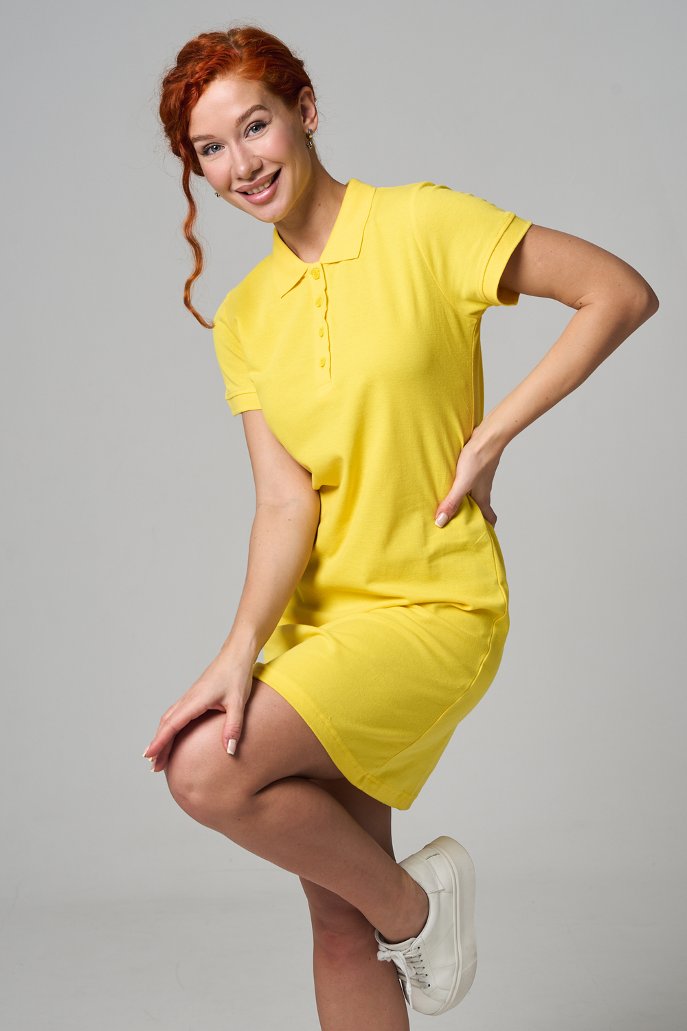 Платье Натали Суслова 14413/1 желтый - фото 13