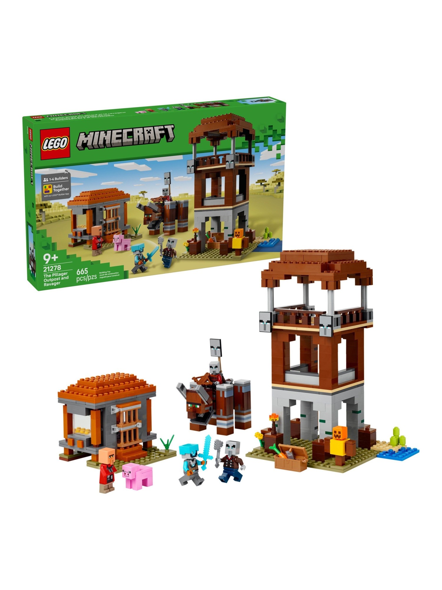Конструктор LEGO Minecraft Аванпост мародёров 665 дет. - фото 4