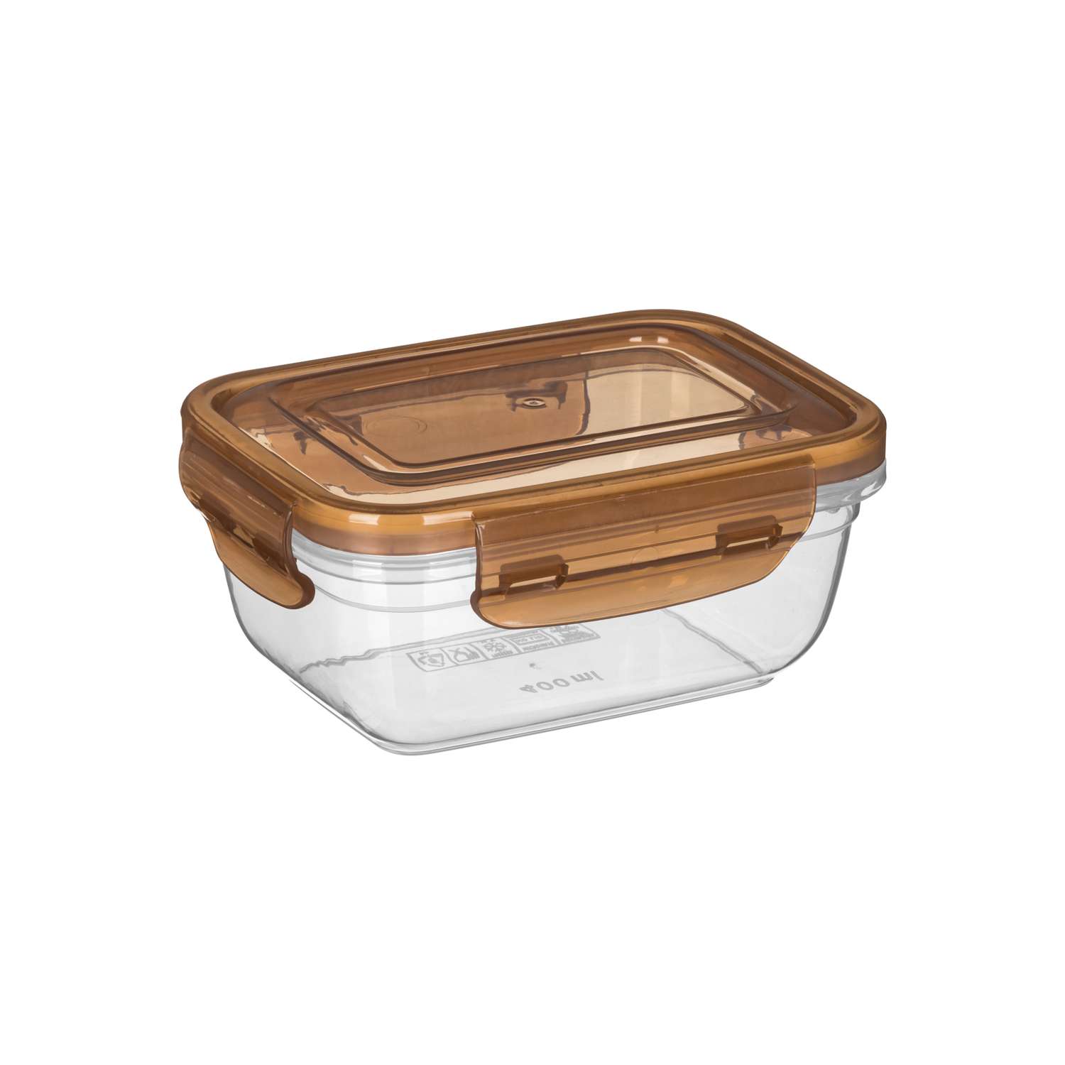 Контейнер для продуктов IDiland Lock прямоугольный с защелками 0.4л - фото 1