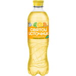 Напиток безалкогольный Святой Источник Вода + Сок со вкусом цитрусов газированный 0.50л ПЭТ