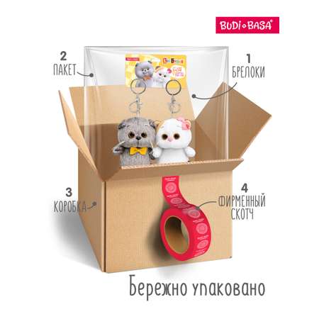 Мягкая игрушка котик 11 см