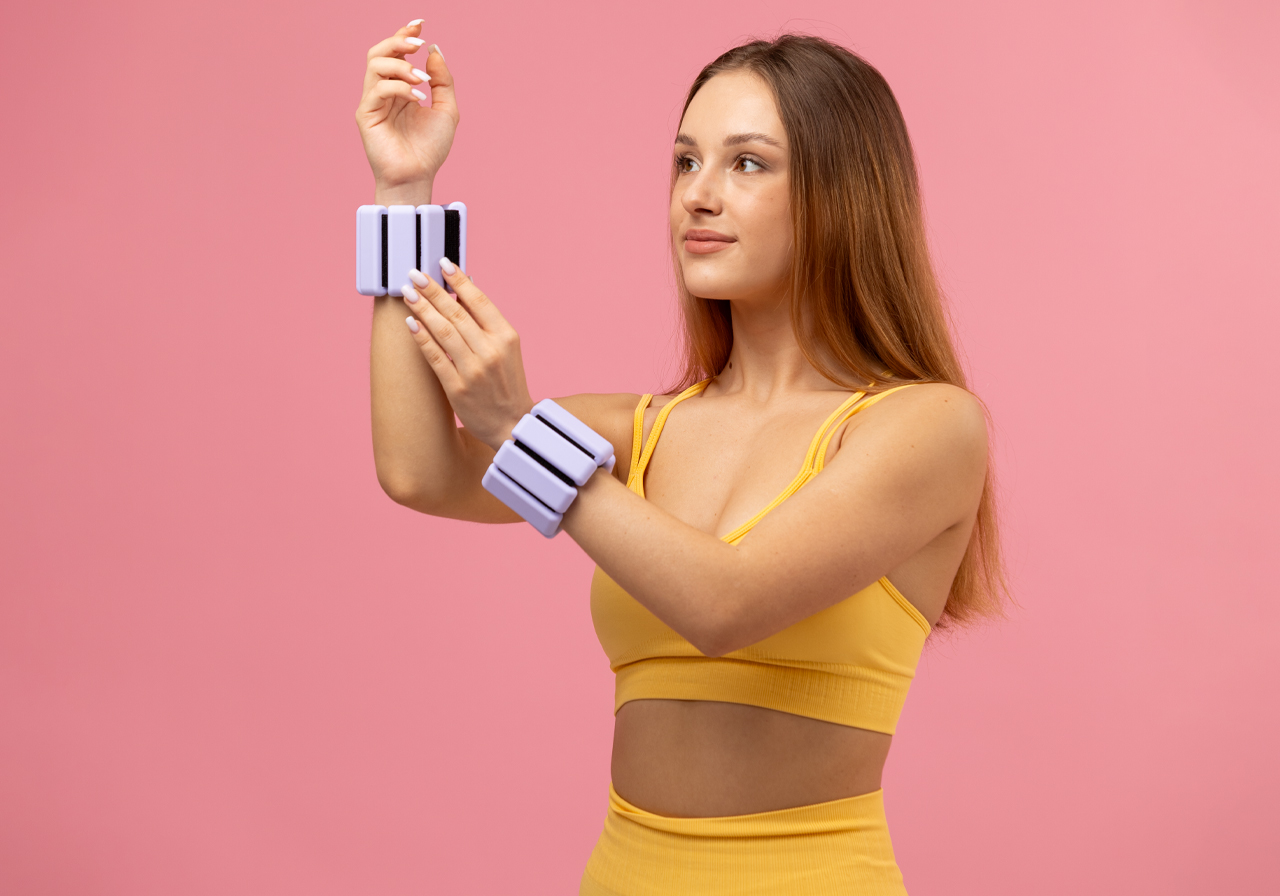 Утяжелители для Рук и Ног с Регулируемым Весом MAXISCOO FIT, 2шт, 0,5кг, Фиолетовые - фото 5