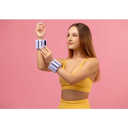 Утяжелители для Рук и Ног с Регулируемым Весом MAXISCOO FIT, 2шт, 0,5кг, Фиолетовые