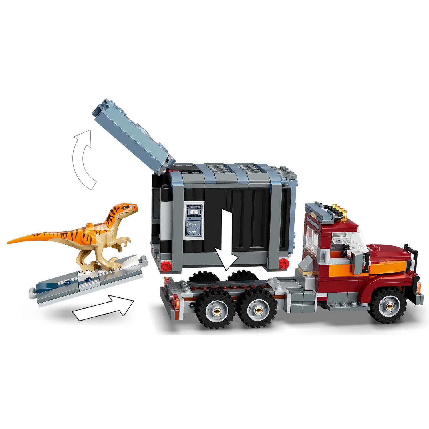 Конструктор LEGO Jurassic World Побег Атроцираптор Тираннозавр 466 дет. - фото 6