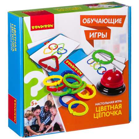 Настольная игра Bondibon для моторики Цветная цепочка