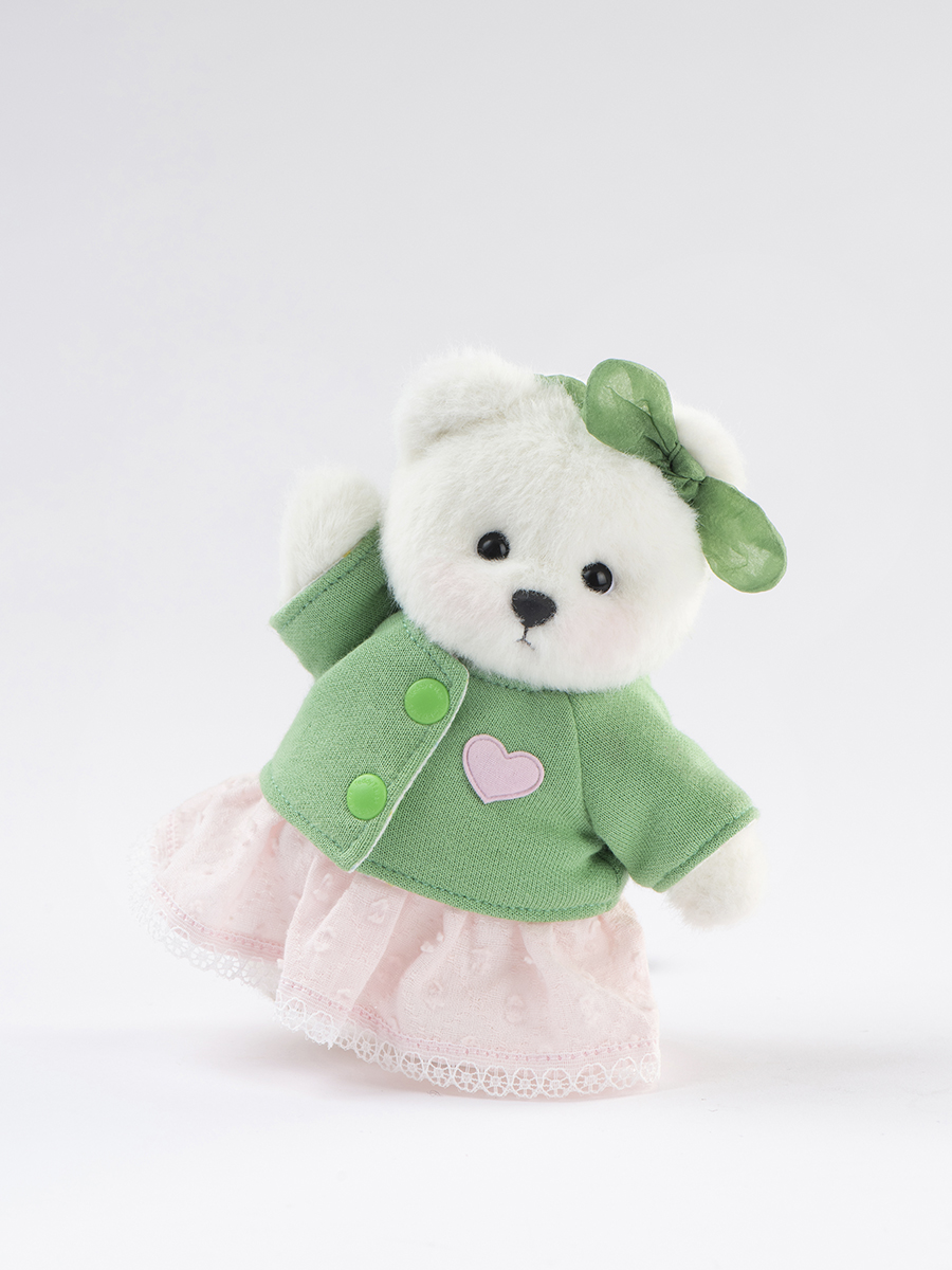 Мягкая игрушка TeddyTales Медведь Счастье белый - фото 3