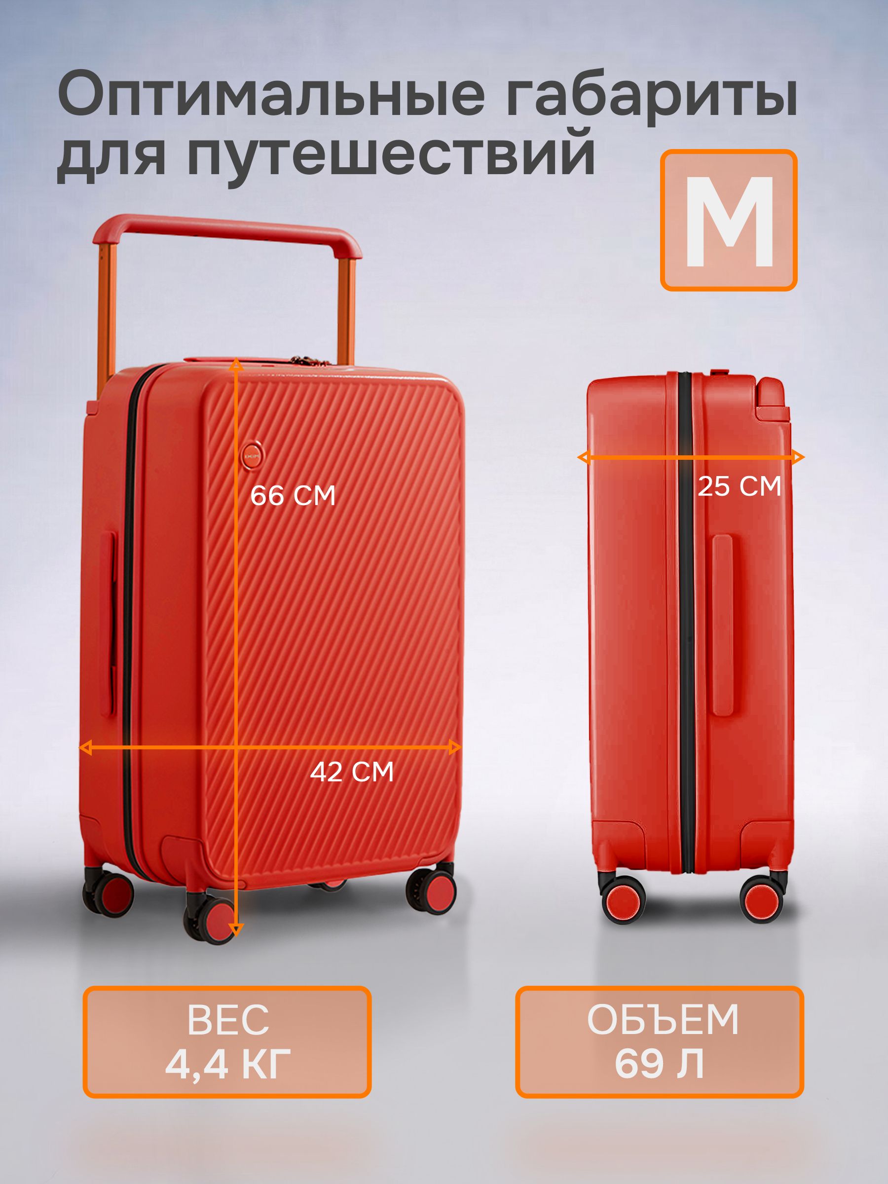 Чемодан MIXI M-9276 - фото 3