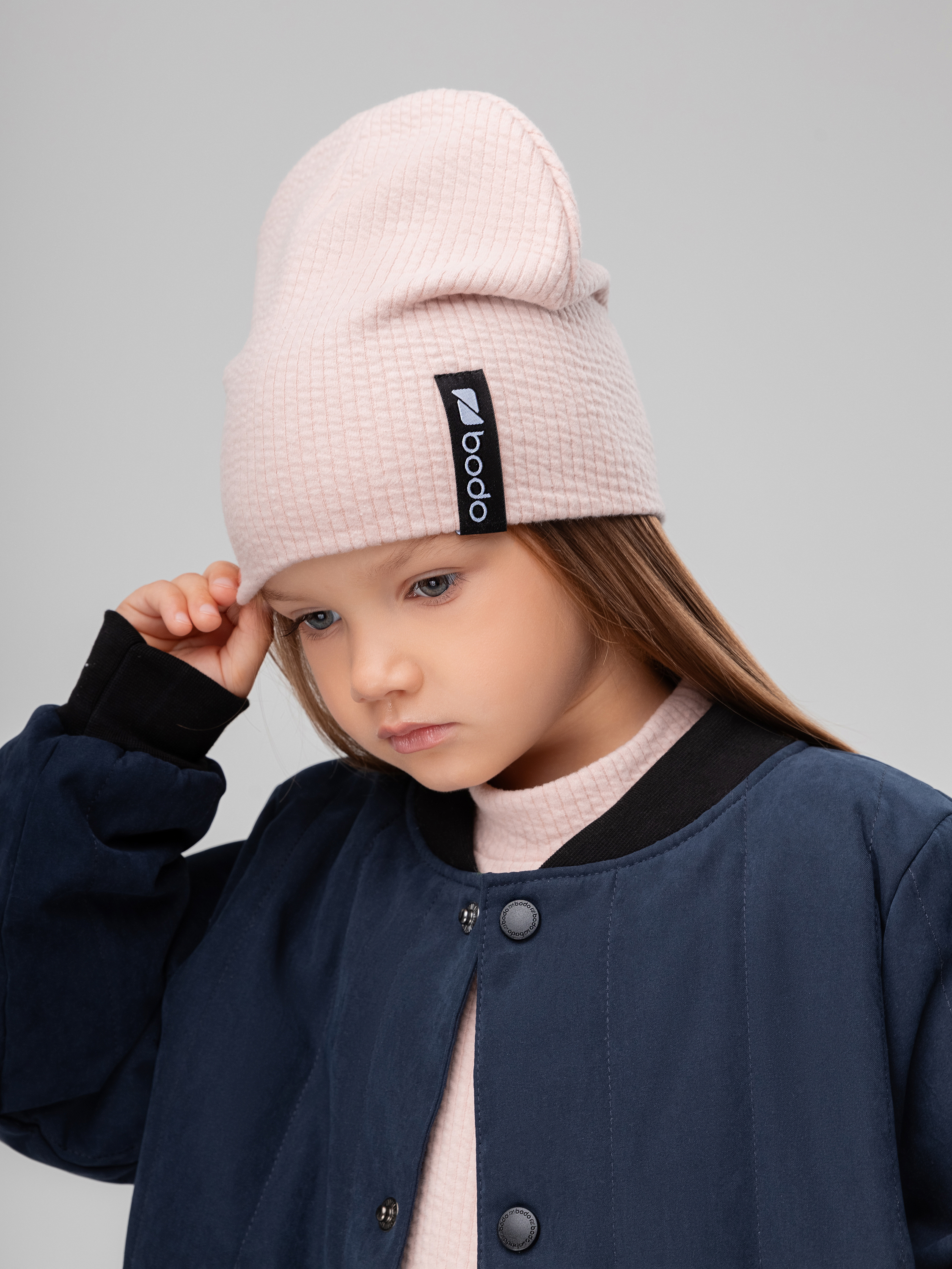 Шапка Bodo 10-423MU_пыльно-розовый - фото 2