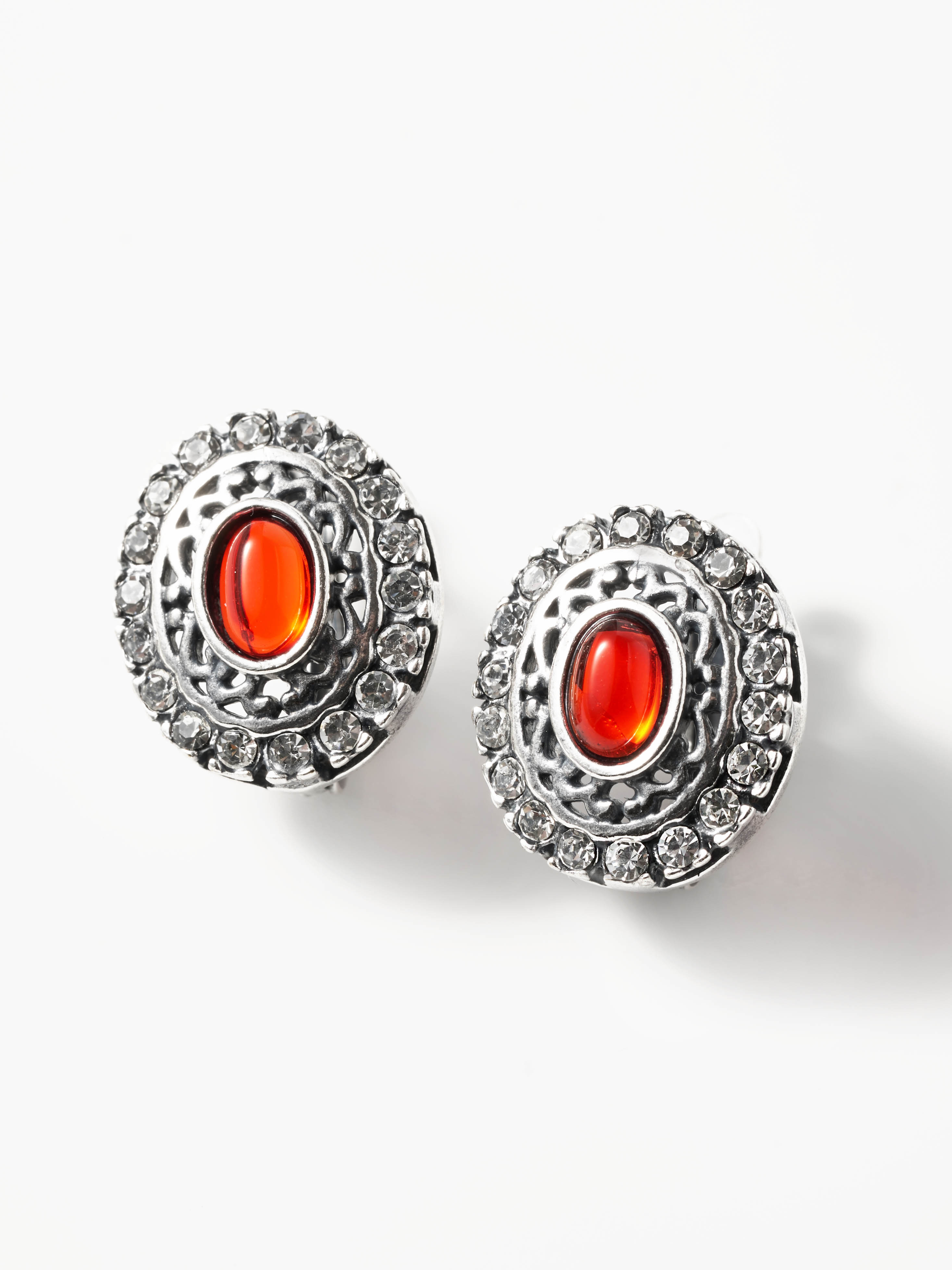 Серьги Shine and Beauty 80158-304-с-рубин - фото 1