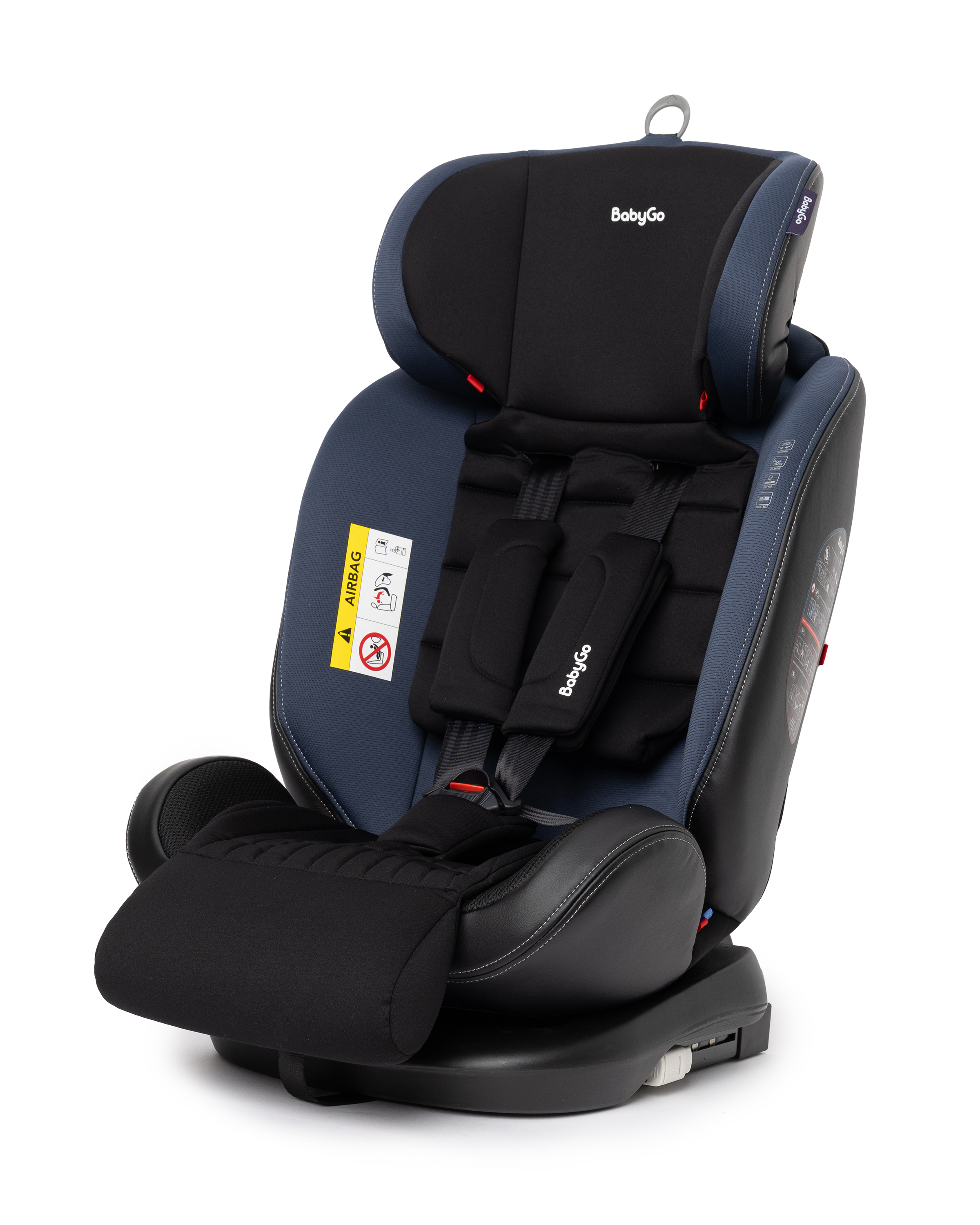 Автокресло BabyGo Multi-Stage New Isofix 0+/1/2/3 (0-36 кг) синий - фото 38