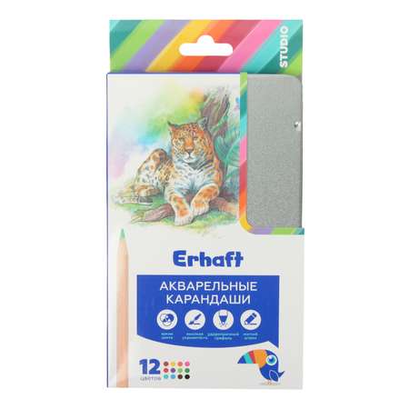 Карандаши акварельные Erhaft 12 шт.