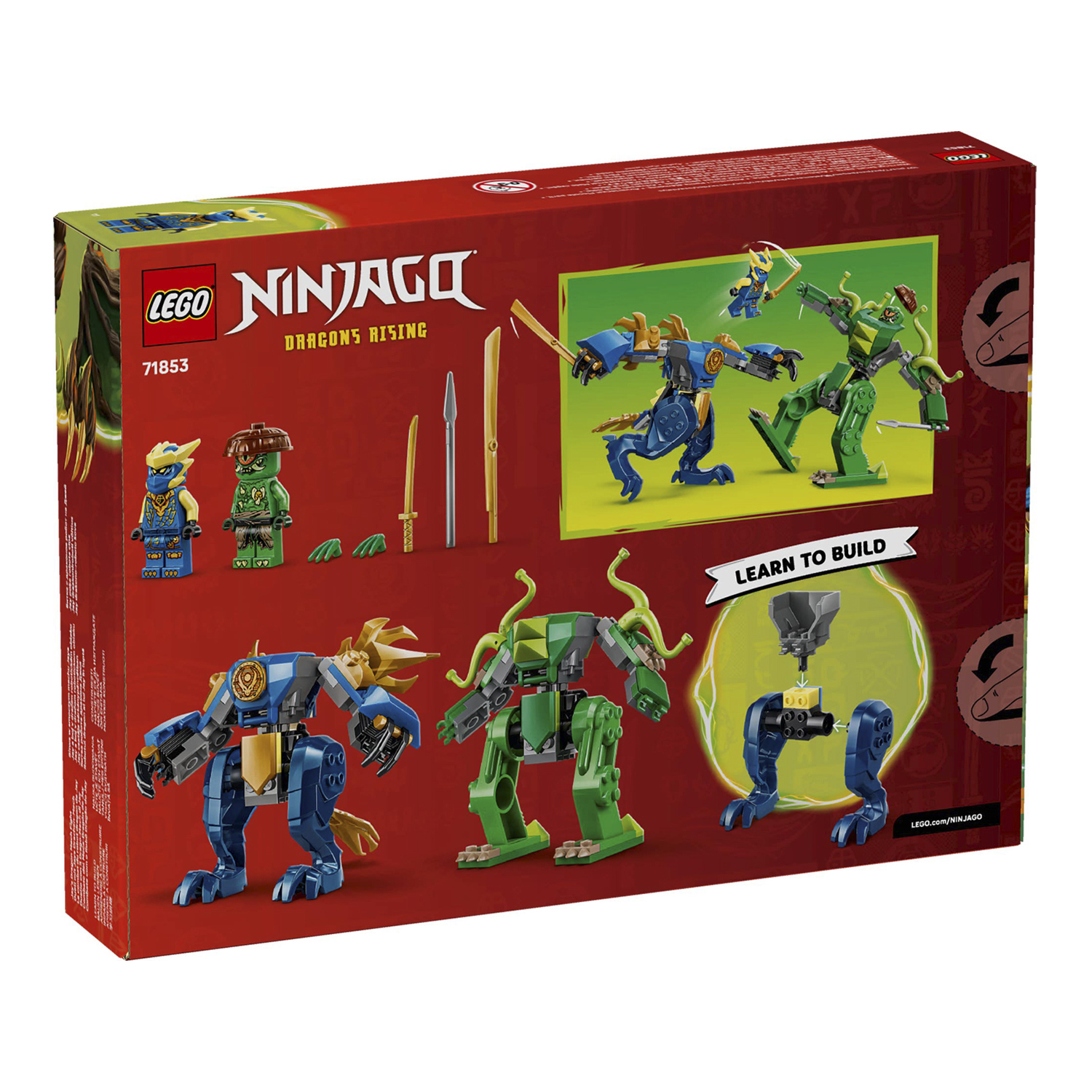 Конструктор LEGO NINJAGO Битва робота-дракона Джея 107 дет. - фото 5