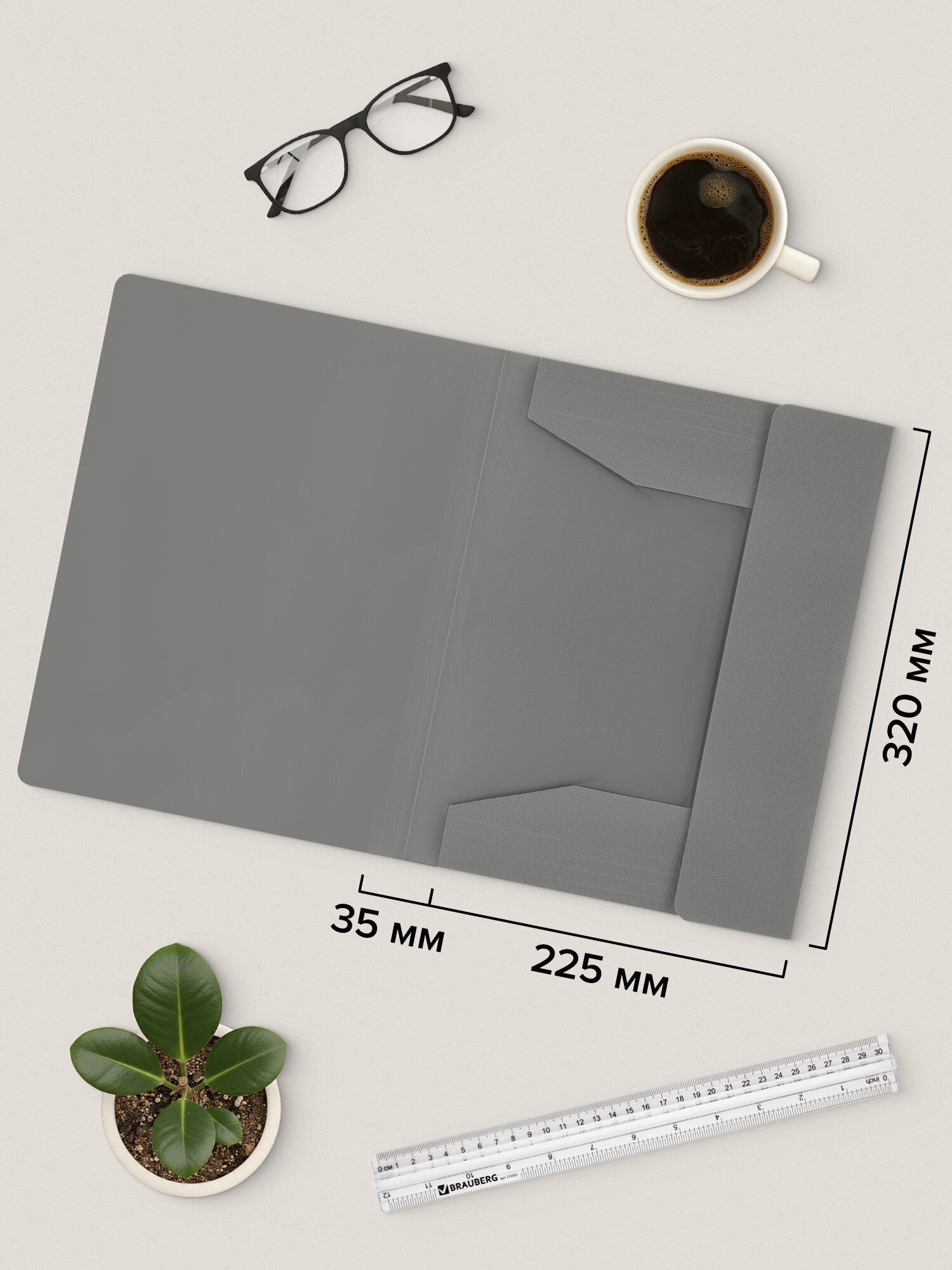 Папка для тетрадей Brauberg на резинках А4 - фото 4