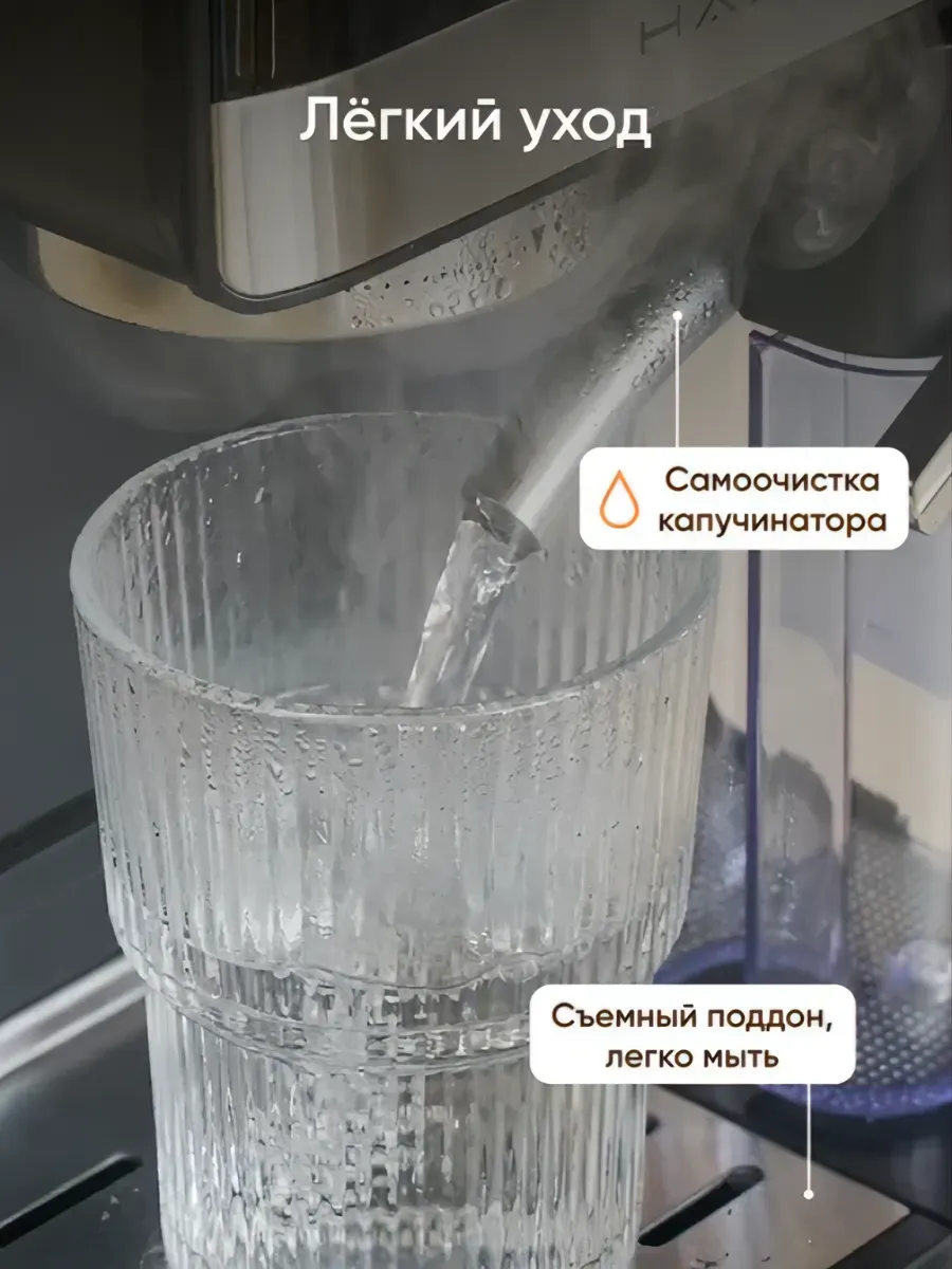 Кофемашина рожковая HALMAN HCF-1350 - фото 8