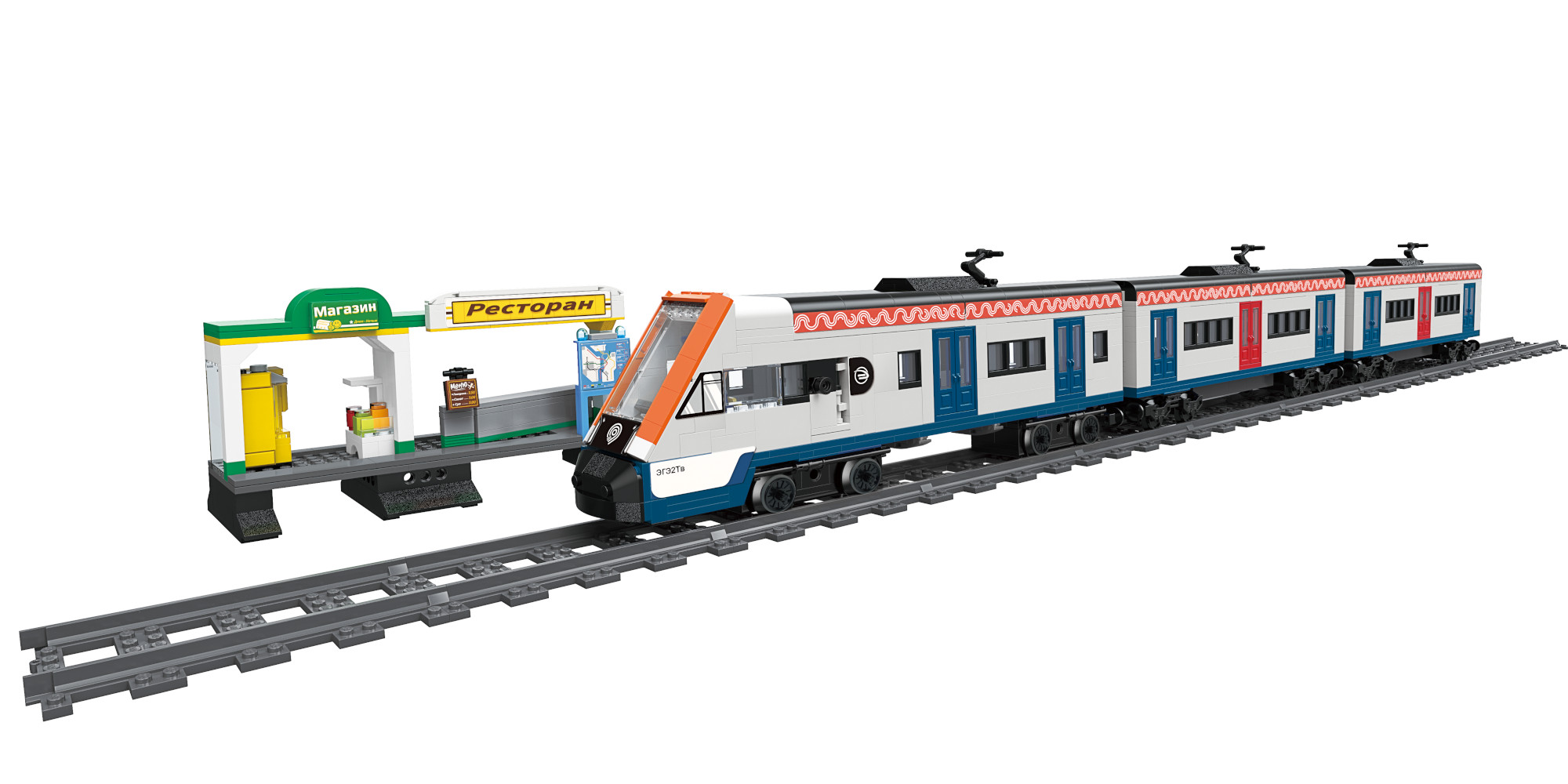 Конструктор QMAN Московский вокзал 1375 дет. - фото 9