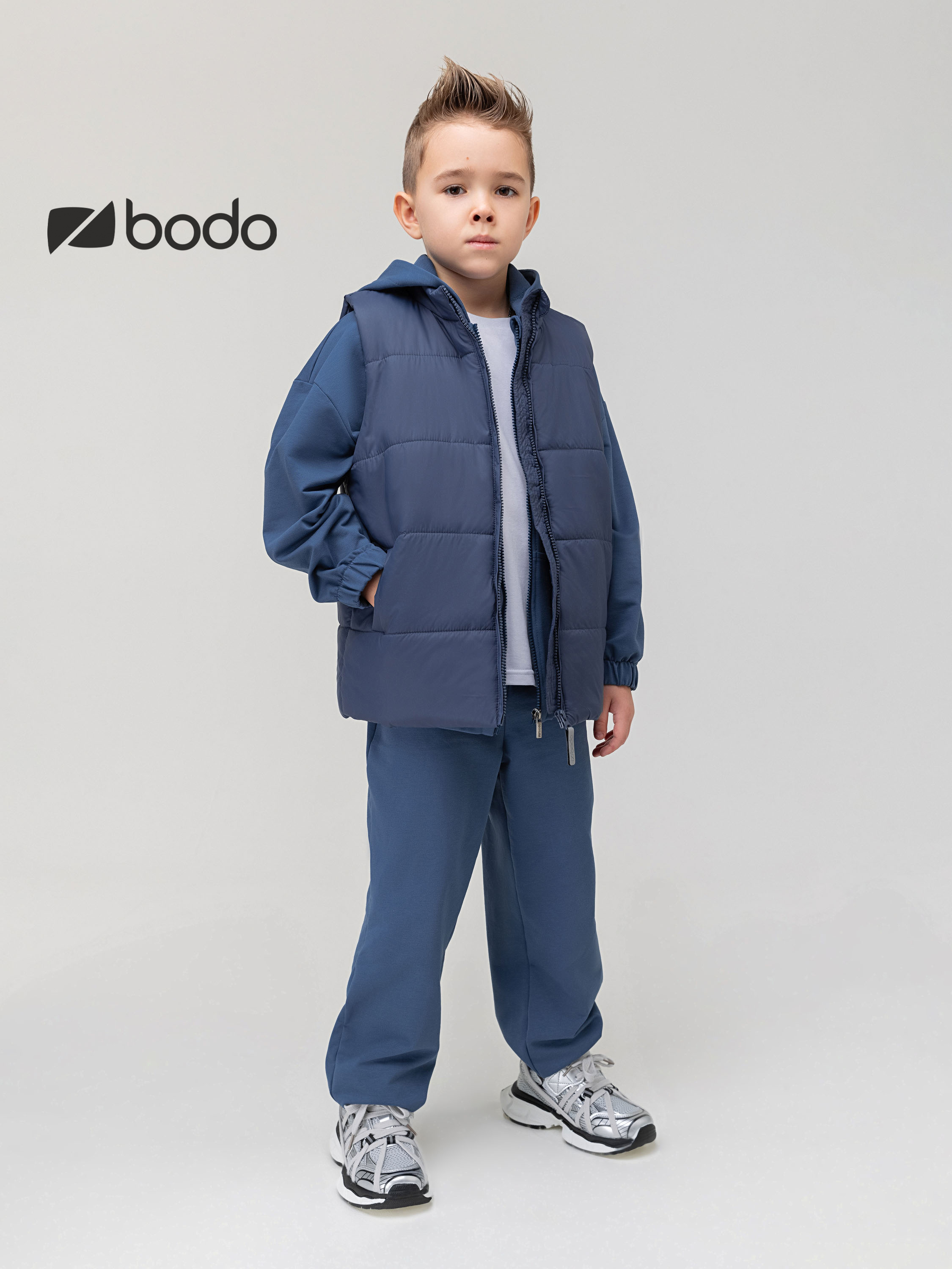 Жилет Bodo 14-88MU_джинсовый - фото 3