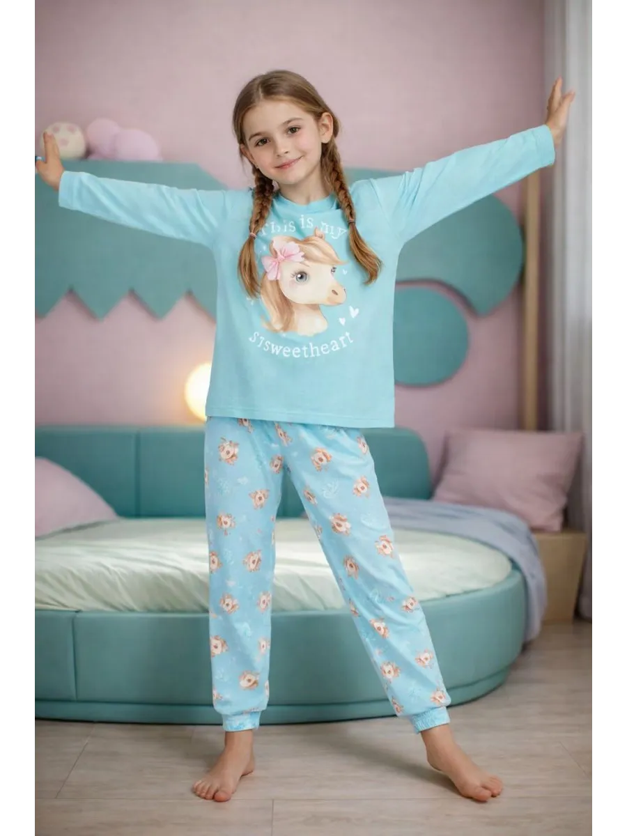 Изображение товара Пижама Mark Formelle для девочки 122 из хлопка с коротким рукавом