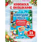 Книга Проф-Пресс с окошками картонная. Новогодние чудеса. А4.