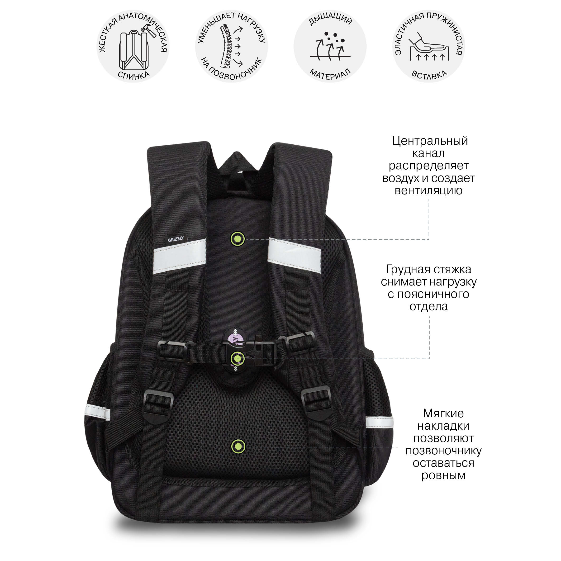 Ранец Grizzly для девочки - фото 10